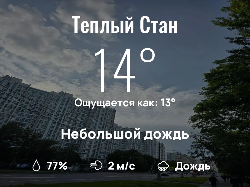 Что с погодой в Теплом Стане?