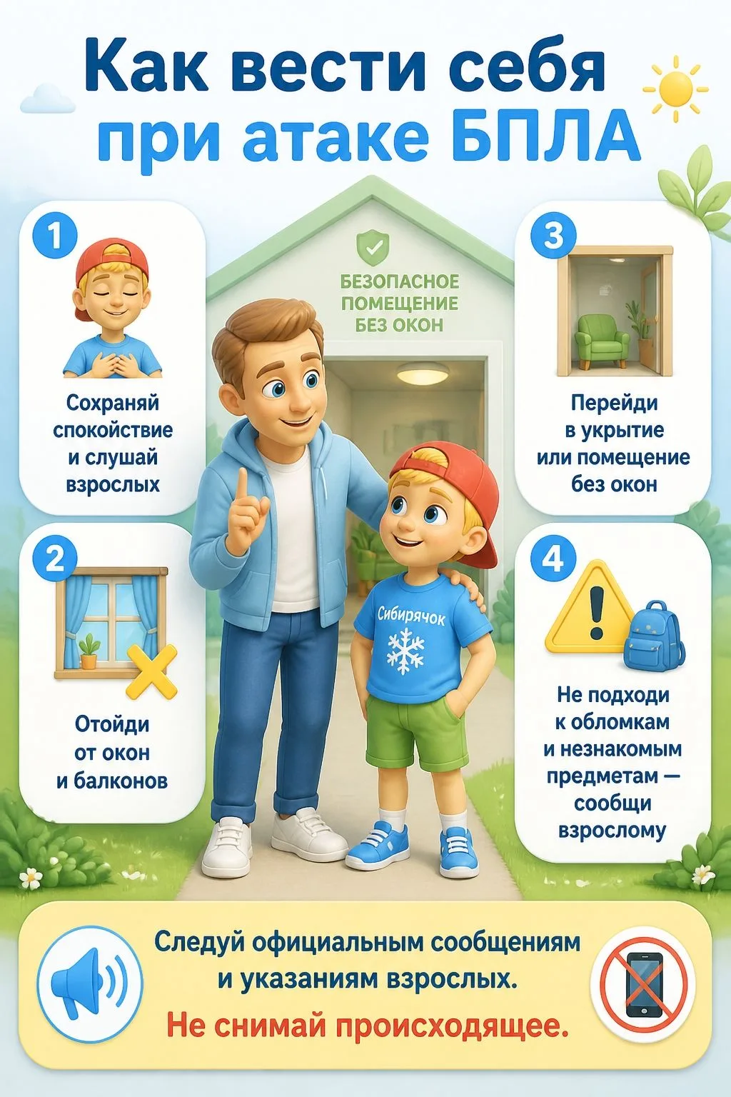 Короткая инструкция для детей