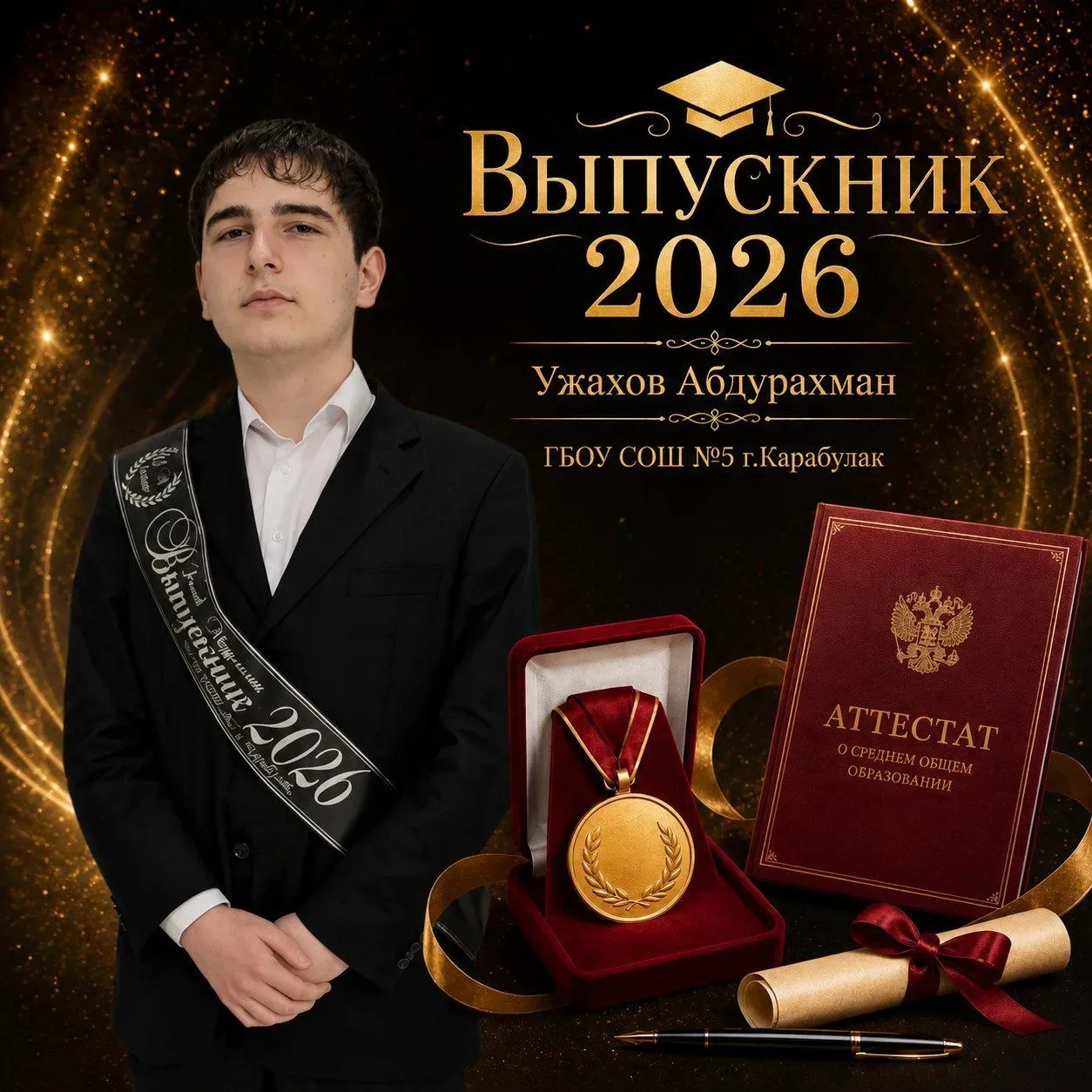 Поздравляем нашего золотого медалиста! 🥇 

С огромной гордостью сообщаем об успехе одного из наших 