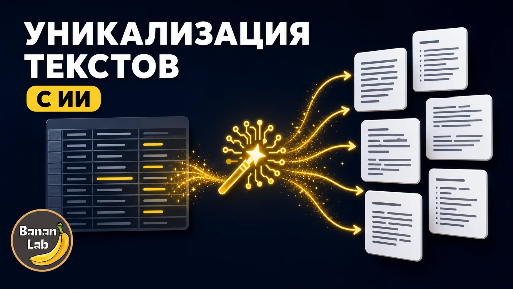🤖 Уникализация текстов через ИИ — уже в BananLab