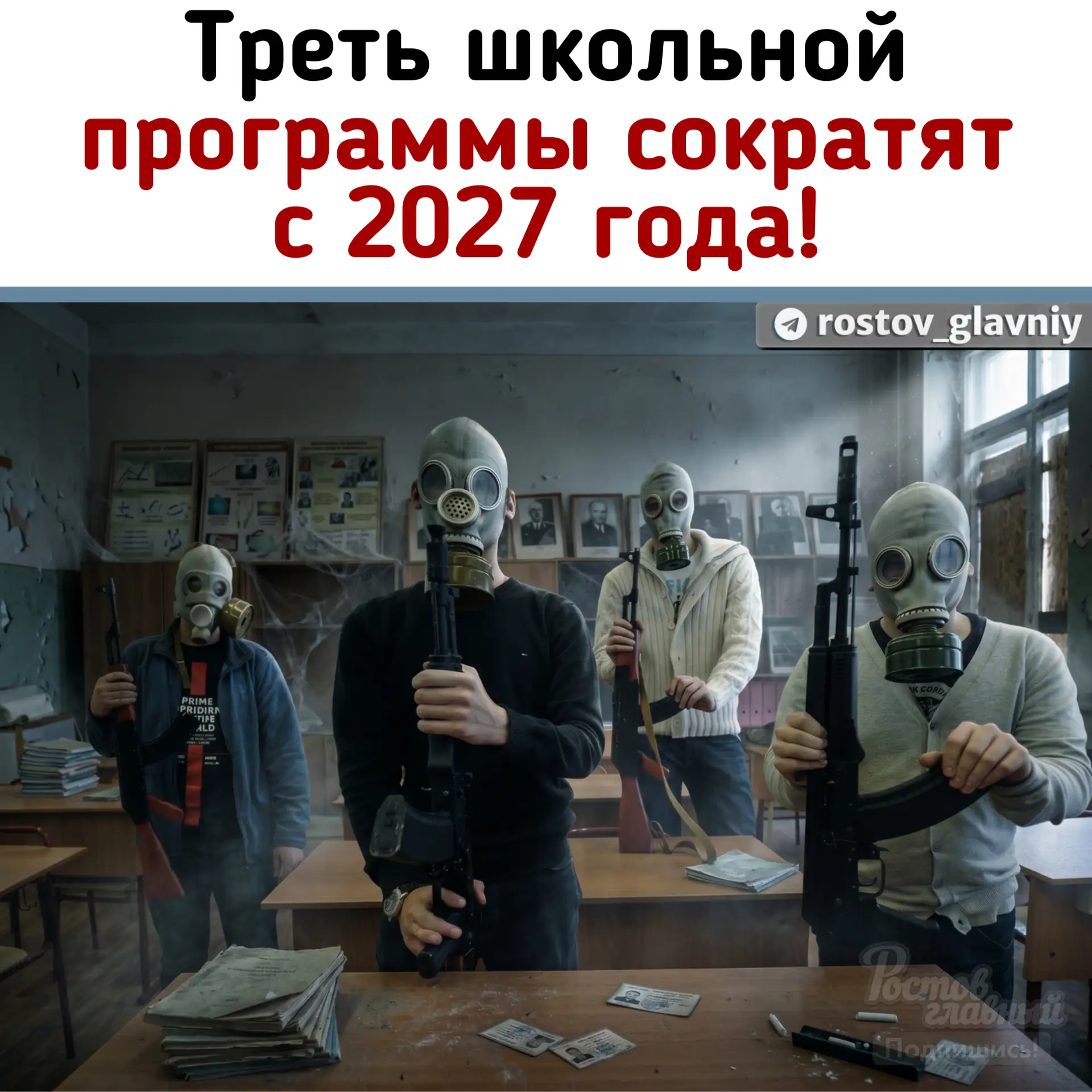 🎓 Треть школьной программы будет сокращена с 2027 года!