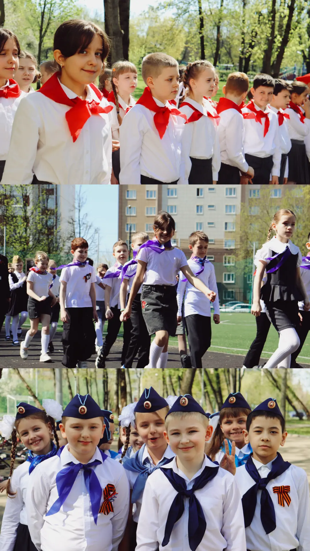 Единым строем 🥁  🇷🇺 В школьном корпусе №1 прошел смотр строя и песни, в котором приняли участие учен