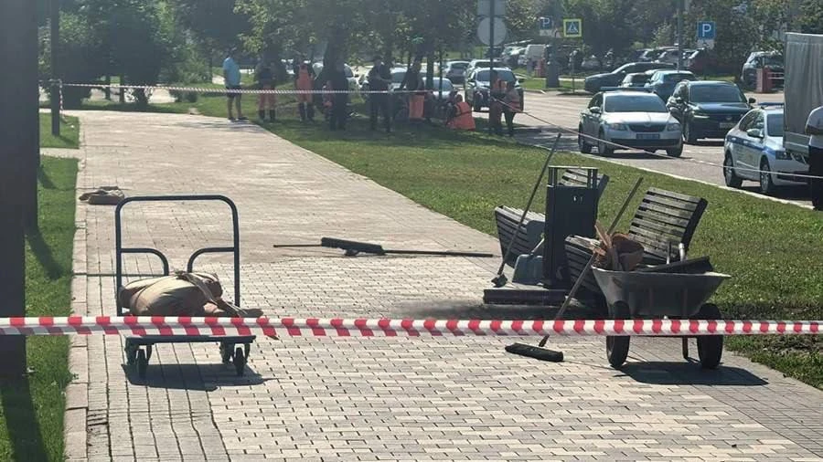 В Москве мужчина получил сильный удар током, когда сел на скамейку. Под лавкой взорвалс...