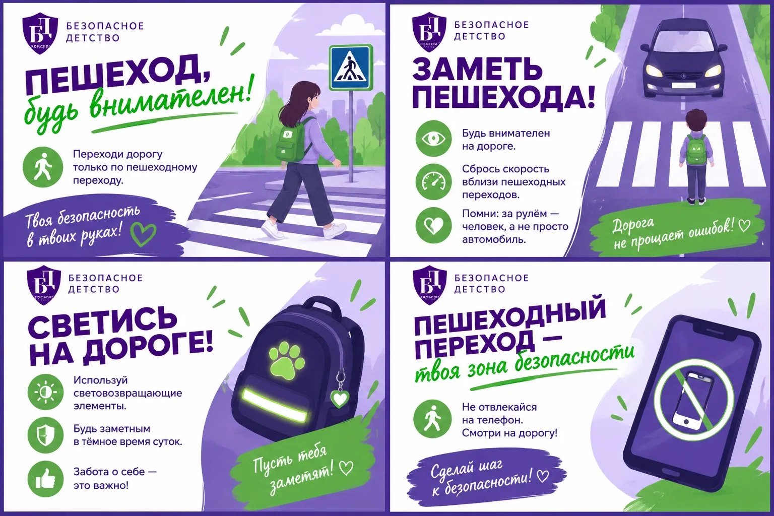 🚦 Для пешеходов