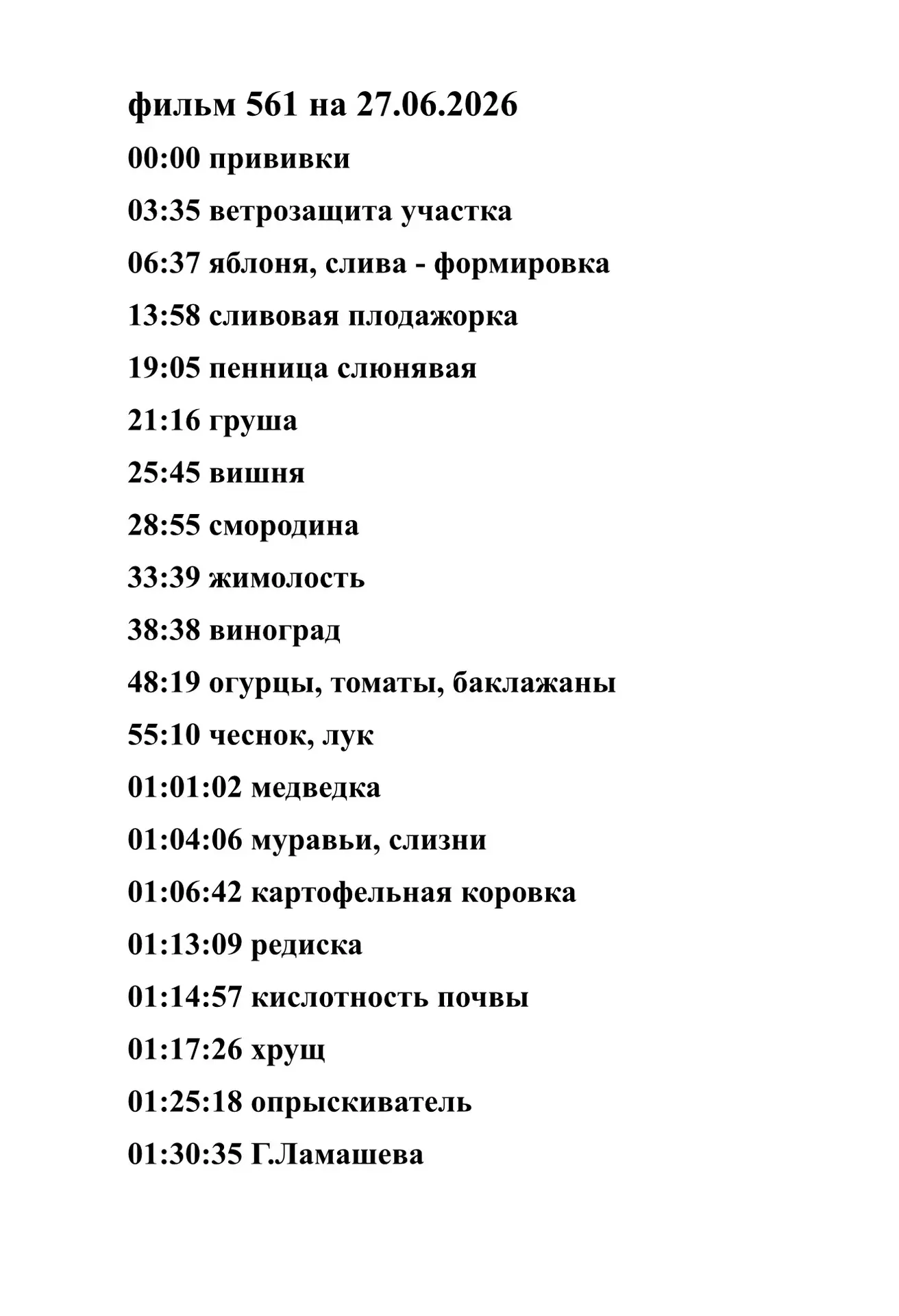 Чтобы быстро найти нужный материал - тайм коды.