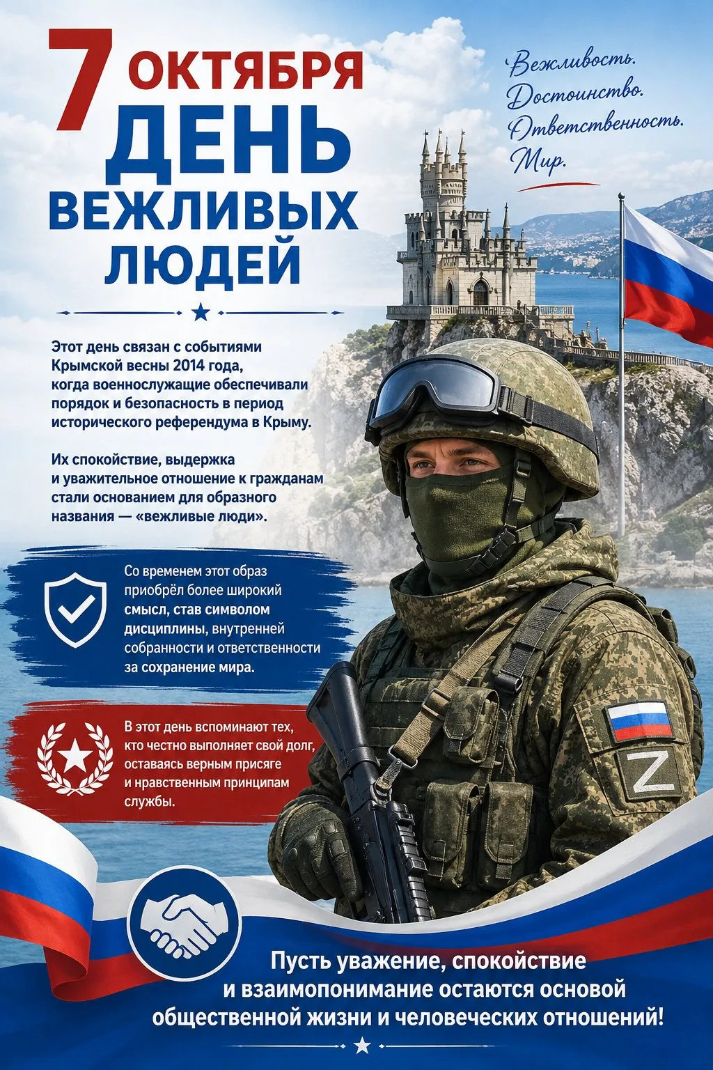 7 октября — День вежливых людей 🇷🇺✨