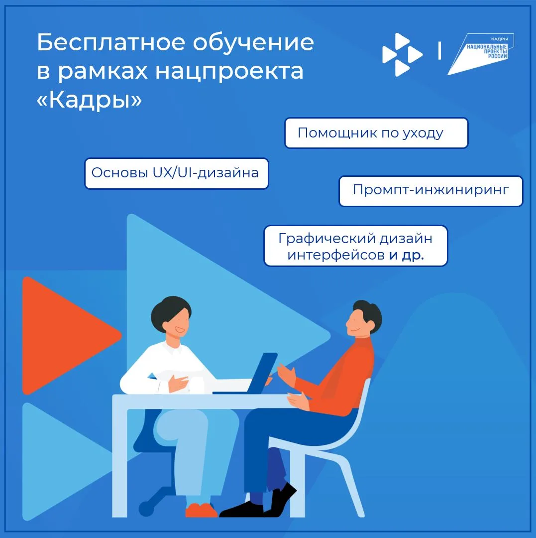 Сейчас самое время для получения новой специальности в рамках национального проекта «Кадры»

Програм