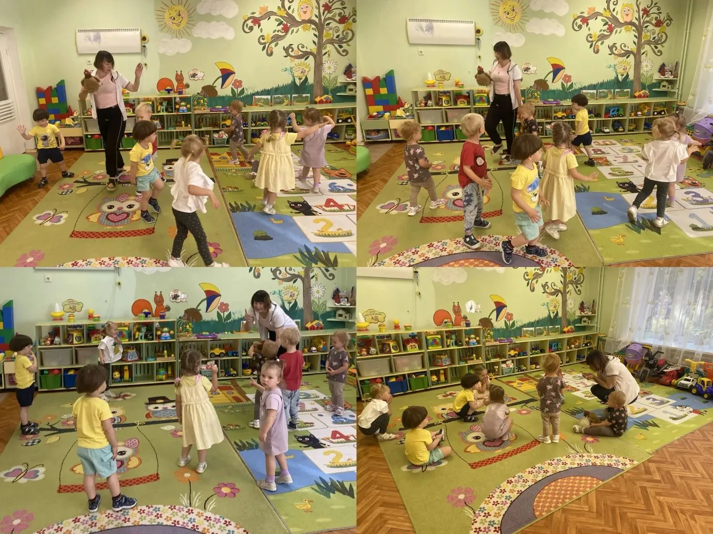Вышла курочка гулять,           Свежей травки пощипать.       А за ней ребятки,        ...