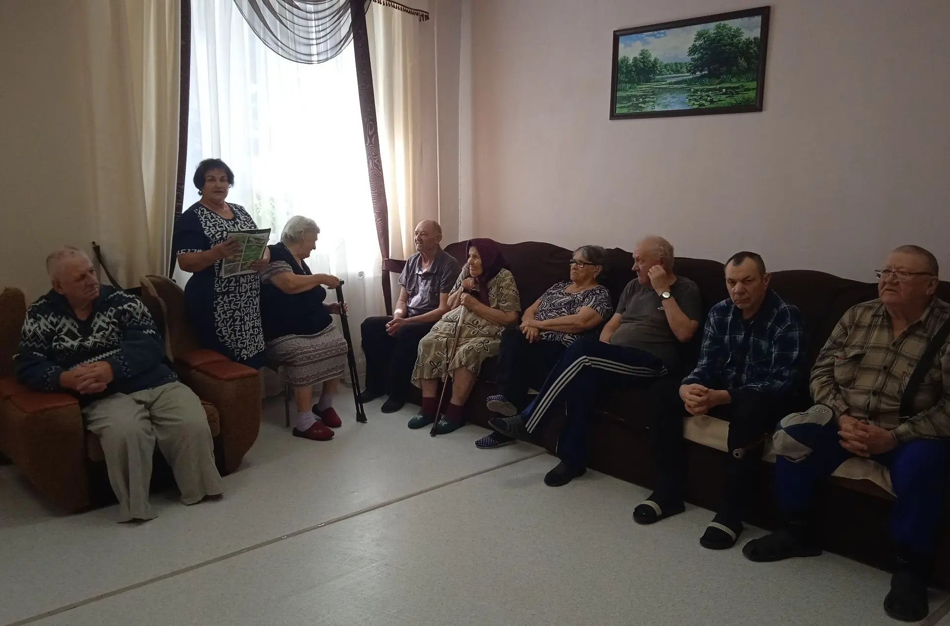 Сегодня в социально – реабилитационном отделении №1 с получателями социальных услуг про...