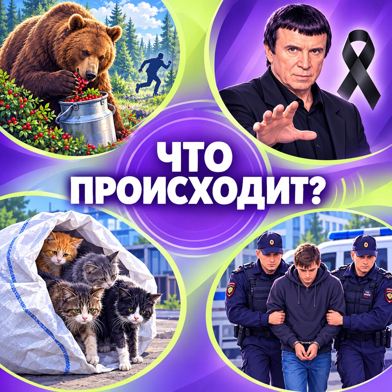 🗞 Смерть Кашпировского, ужасное происшествие в Шереметьево, 13 кошек в мешках, двойное...
