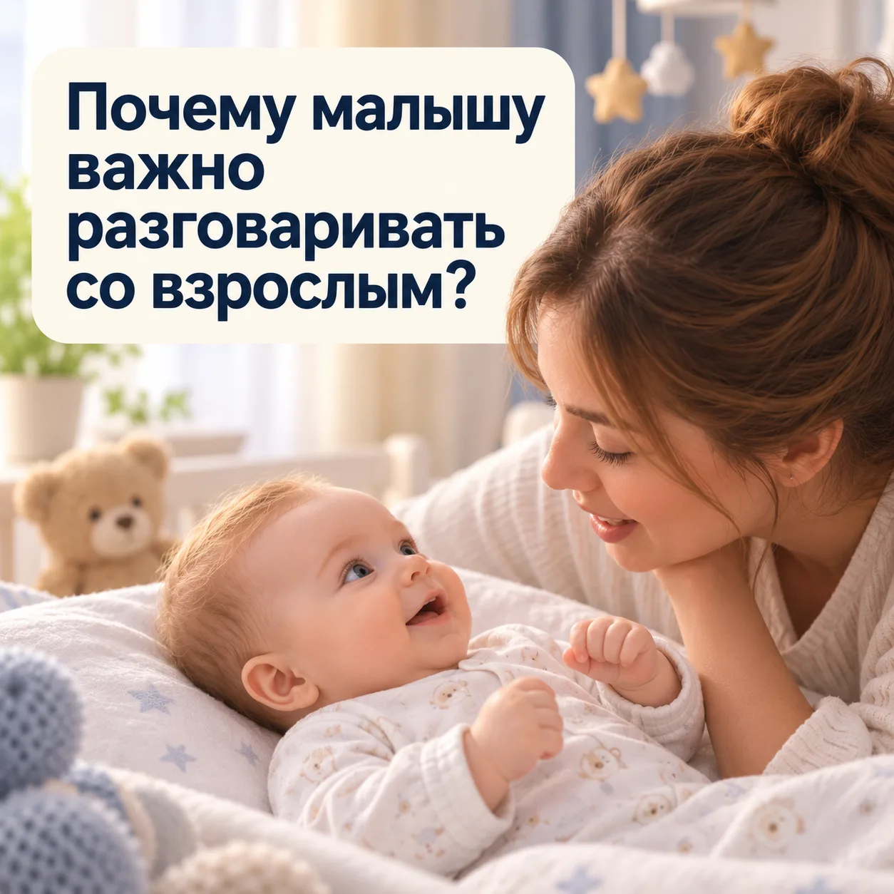 ПОЧЕМУ С МАЛЫШОМ ВАЖНО РАЗГОВАРИВАТЬ? 🤔