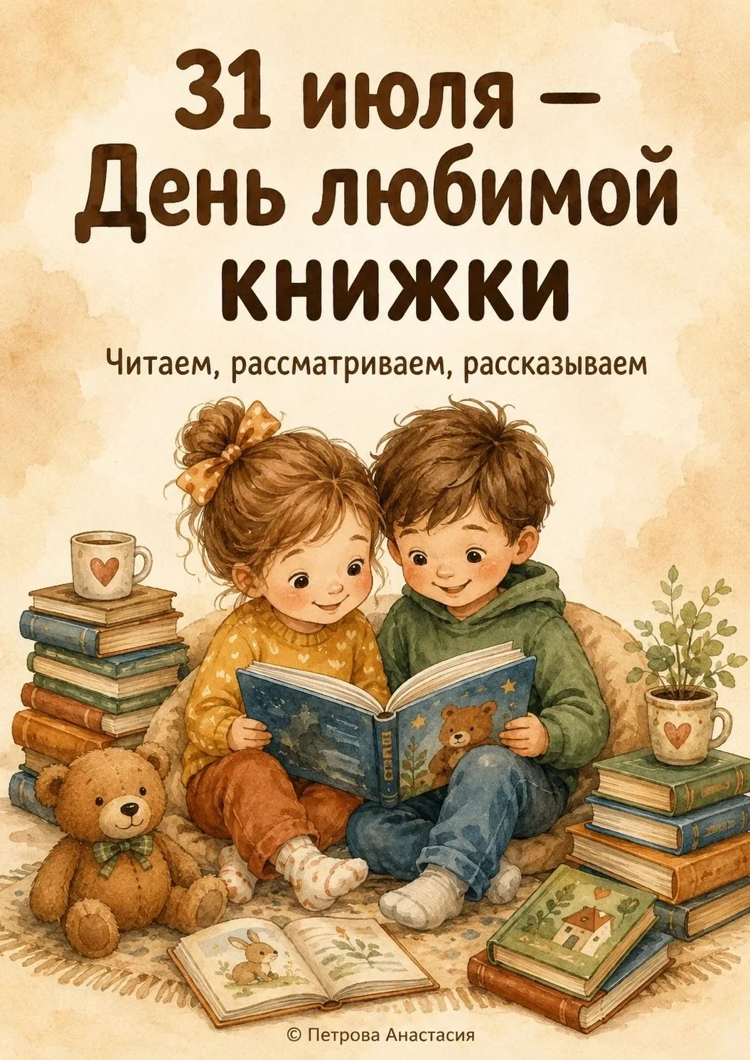 📚 Сегодня в младшей группе прошёл «День любимой книги»📖
📕 В детский сад ребята пришли со своими л