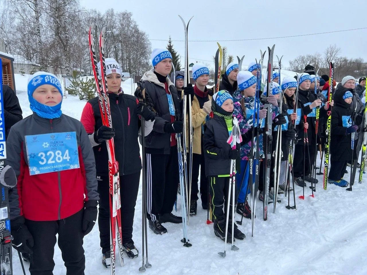 ⛷️ 14 февраля в Ряжске на Территории здоровья прошли соревнования «Лыжня России – 2026».