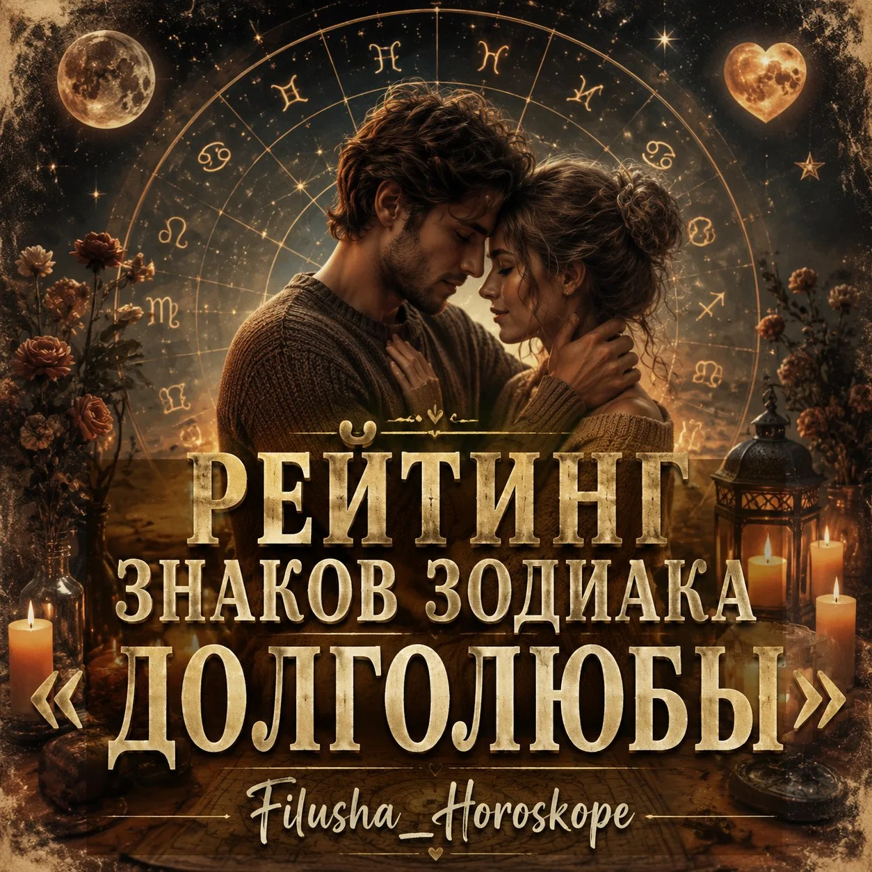 РЕЙТИНГ ЗНАКОВ ЗОДИАКА «ДОЛГОЛЮБЫ» ❤️
