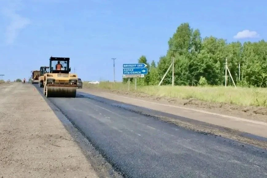 На дороге Игра – Селты – Сюмси –граница Кировской области в Селтинском районе началось ...