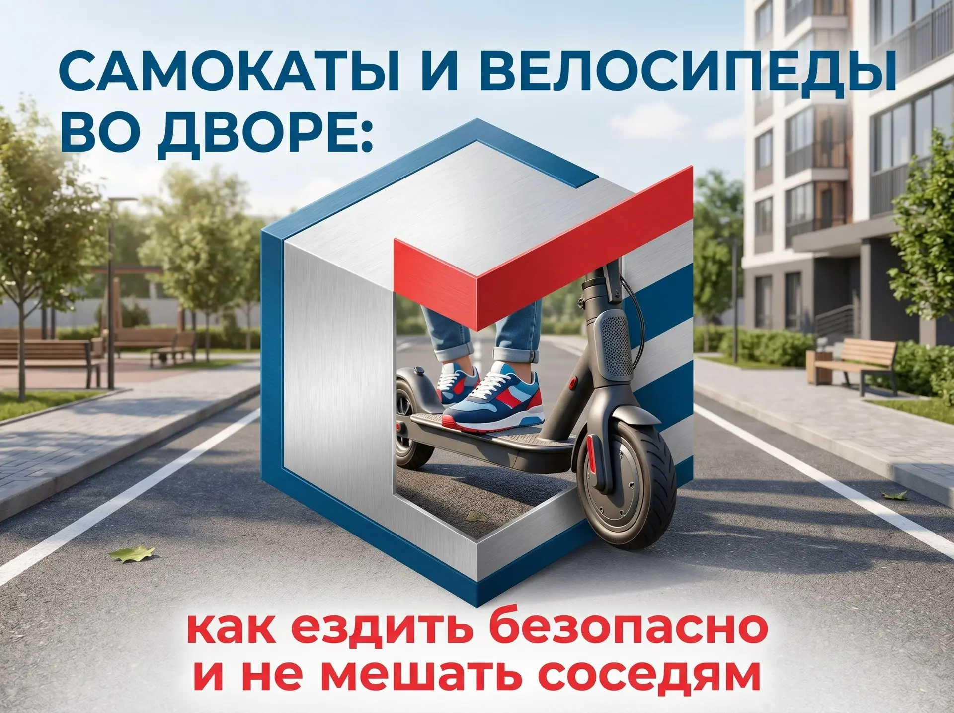 🛴🚲 Самокаты и велосипеды во дворе: как кататься с умом и не мешать соседям?

Двор сейчас превратил