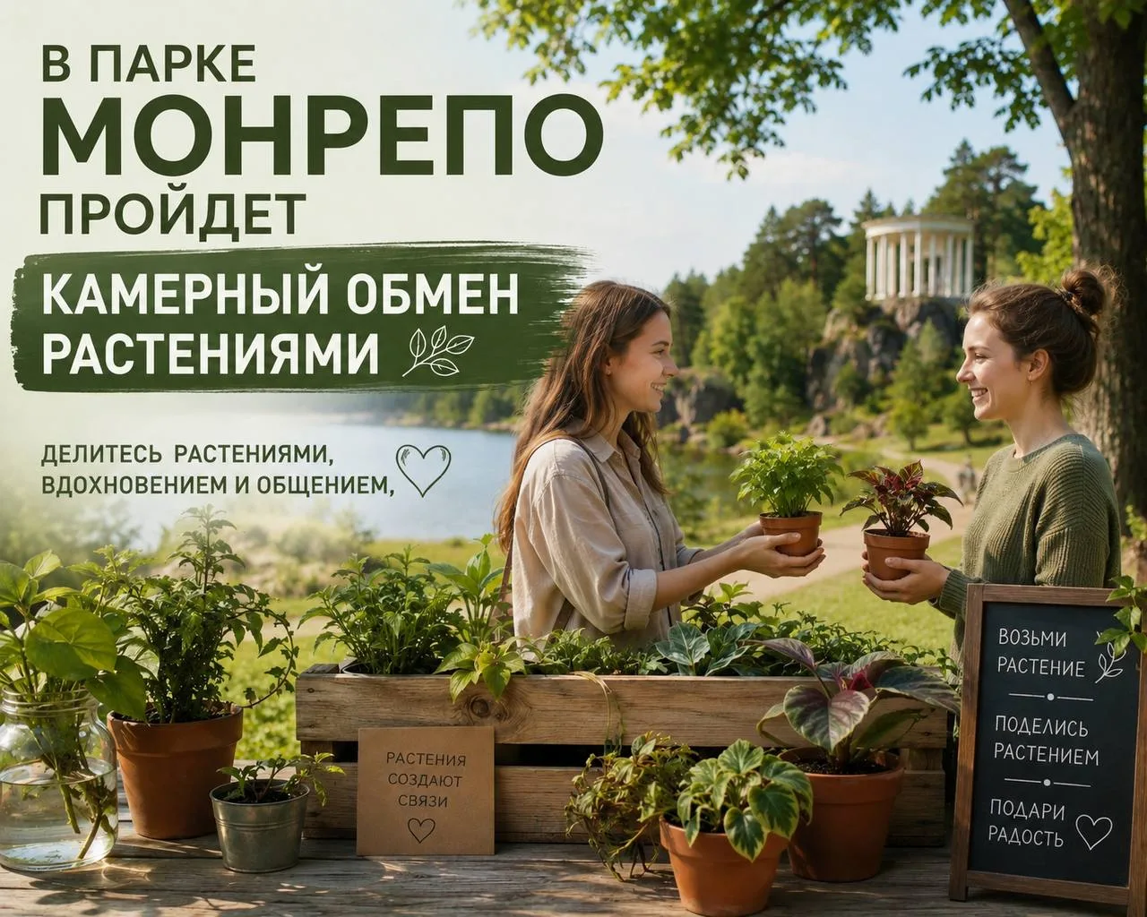 🪴 В парке Монрепо пройдет камерный обмен растениями