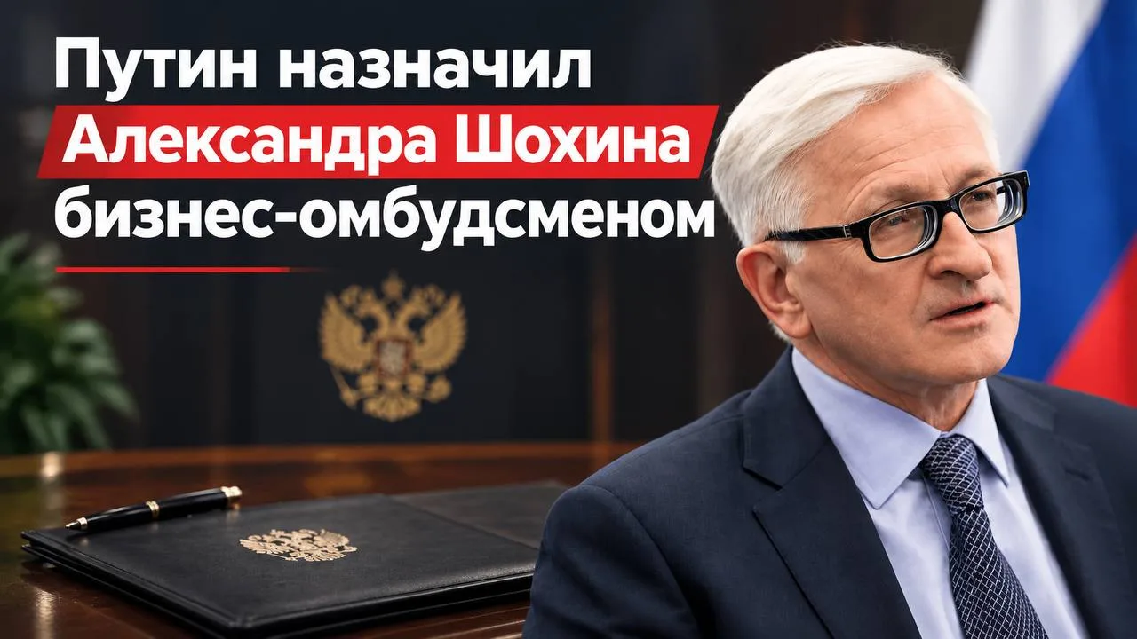Путин назначил Александра Шохина бизнес-омбудсменом