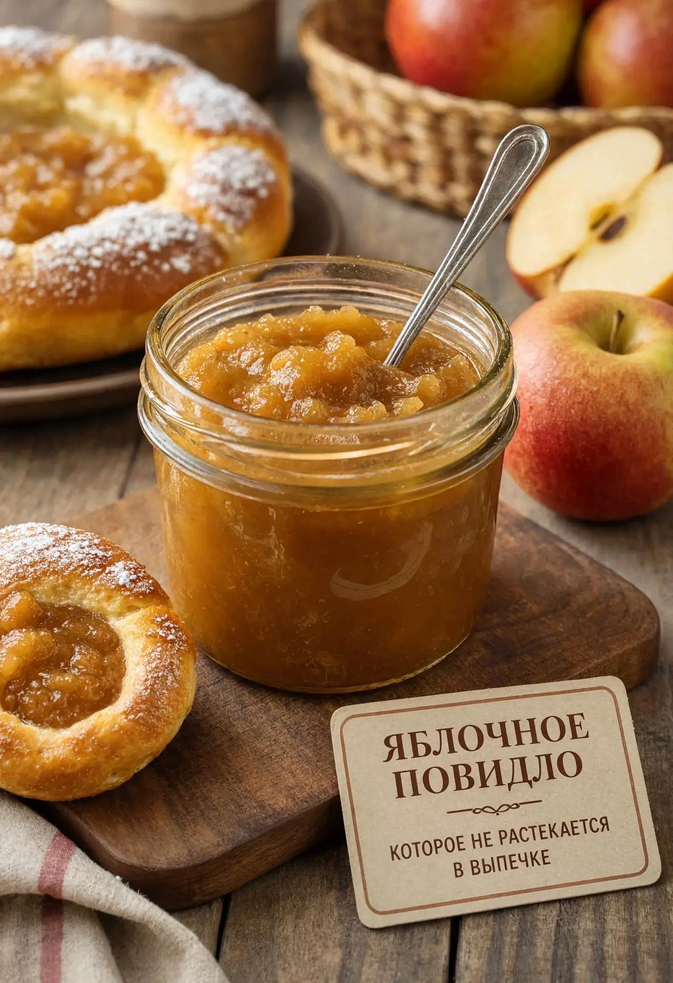 Чтобы яблочное повидло на зиму держало форму в пирогах и не вытекало, важно готовить ег...