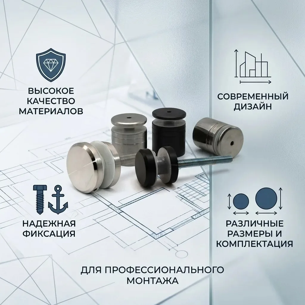 Торцевые стеклодержатели из нержавеющей стали AISI 304 от «Синдикат» 
🔹 Надежность металла
🔹 Три т