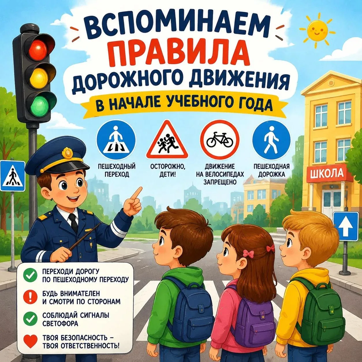 📚 Новый учебный год — время вспомнить про безопасность❗