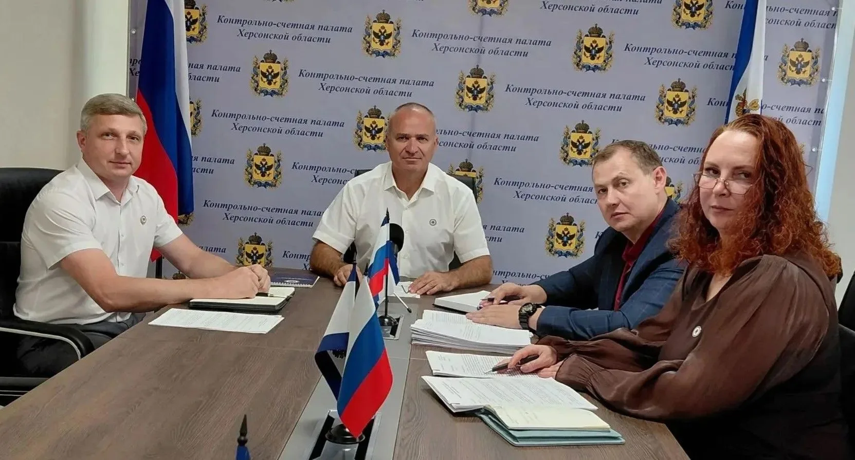 Председатель Контрольно-счетной палаты Херсонской области провел рабочее совещание в режиме видеокон