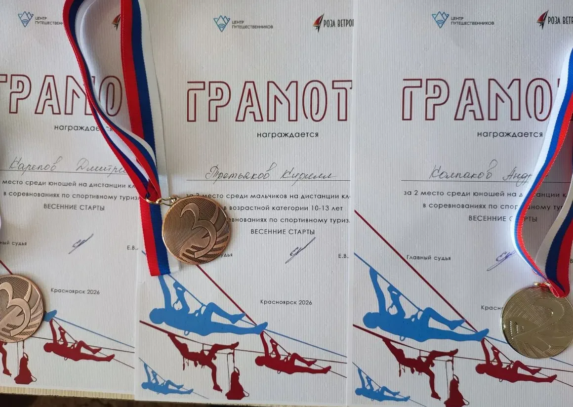 🧗‍ 26 апреля команда нашей школы «Юный туризм» приняла участие в соревнованиях по спортивному туризм