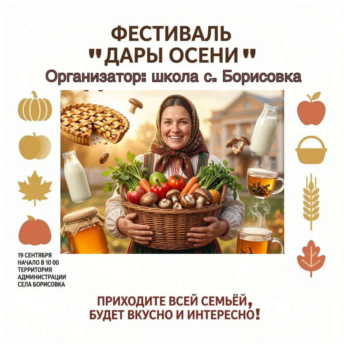 🍁🌾 Приглашаем на праздник урожая!