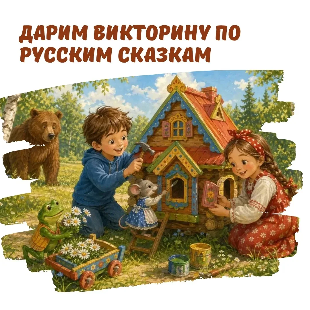 Проверьте, как хорошо помнят дети русские народные сказки😊
⠀
Русские народные сказки знакомы каждом