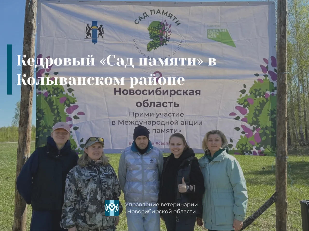 В Колыванском районе Новосибирской области прошла VII Международная акция «Сад памяти». На площади 1