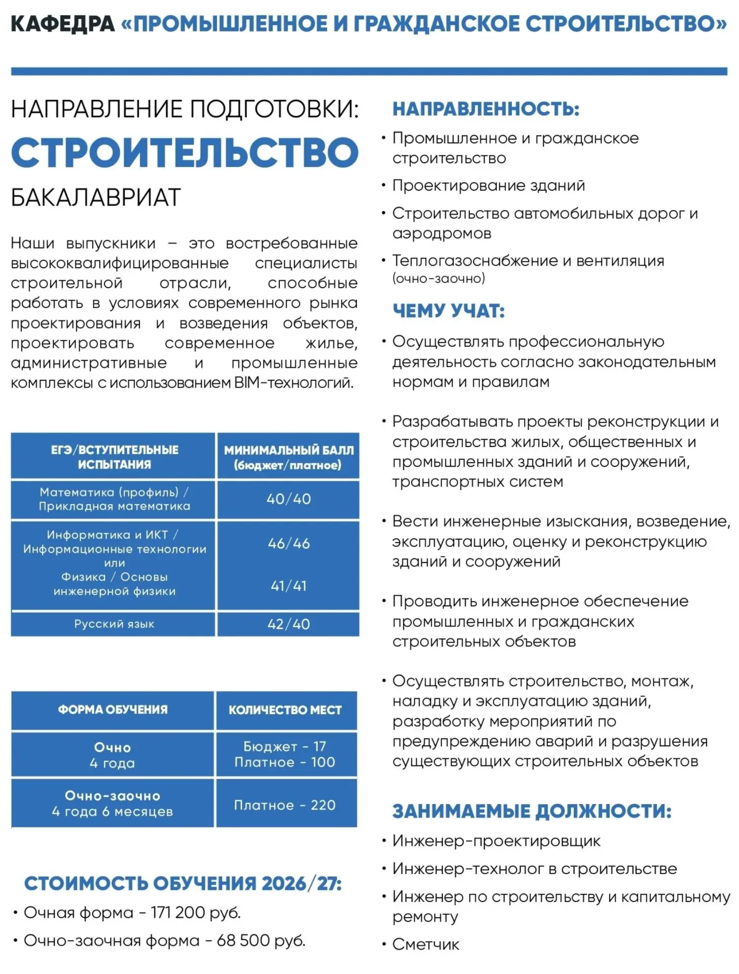 Уважаемые абитуриенты!