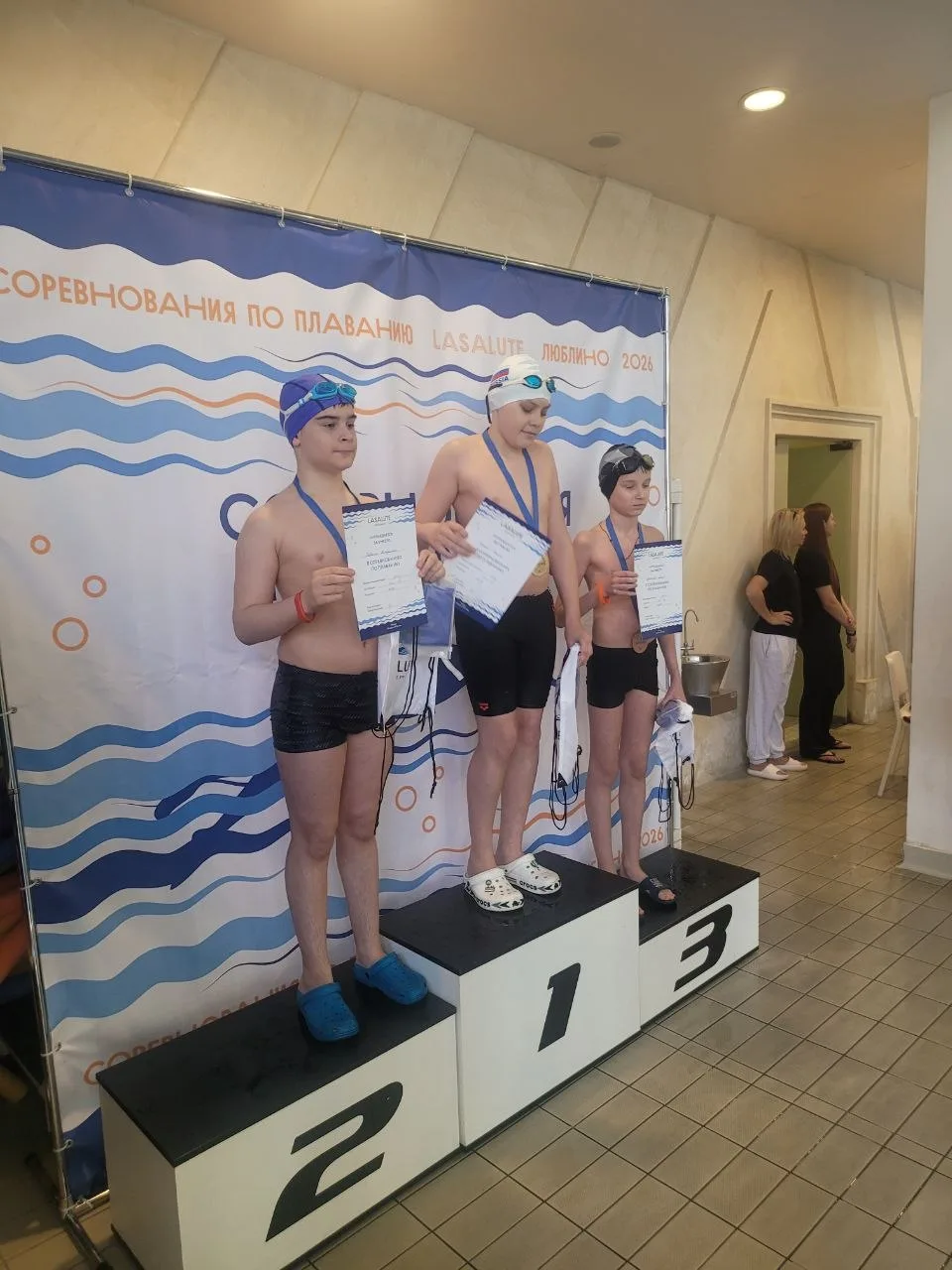 🏅 Ежегодные соревнования по плаванию  🥈 25 апреля в фитнес-клубе La Salute в Люблино прошли ежегодны