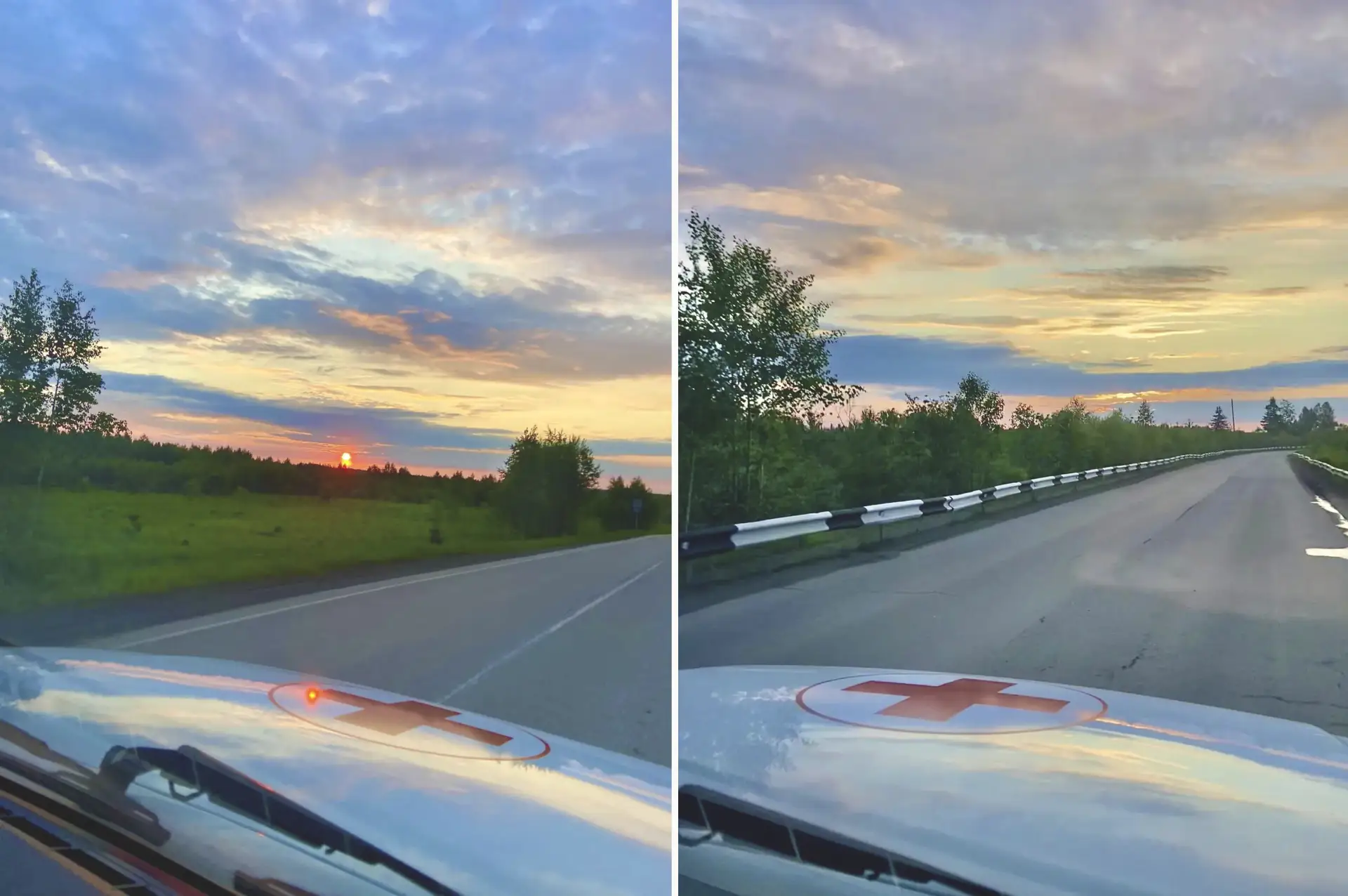 💥🌞🌅Такой рассвет встретила на дороге Мотыгино - Бельск Елена Колпакова. Она делится красотой с на