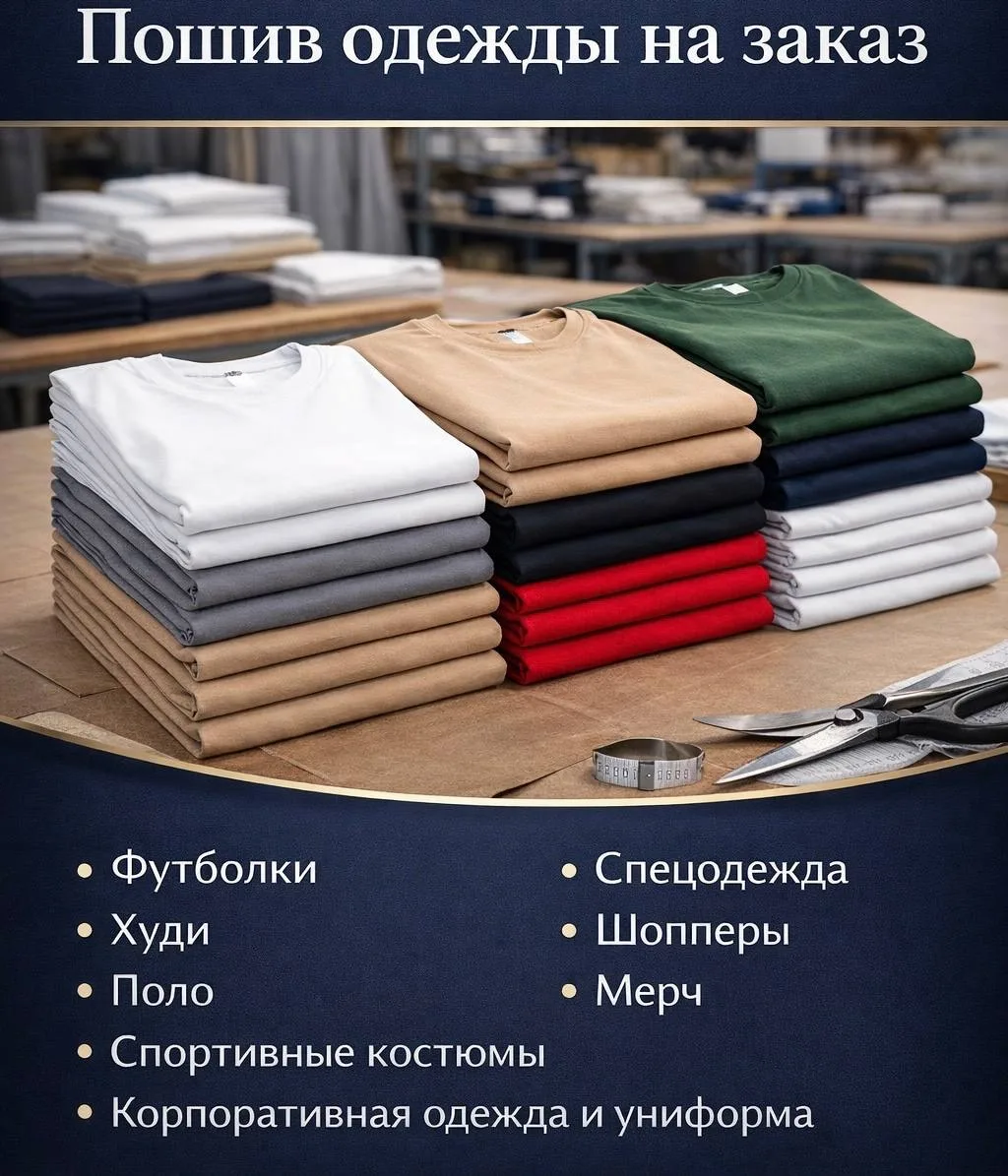 Швейная фабрика «Империя» — профессиональный пошив одежды и мерча оптом от 10 единиц дл...