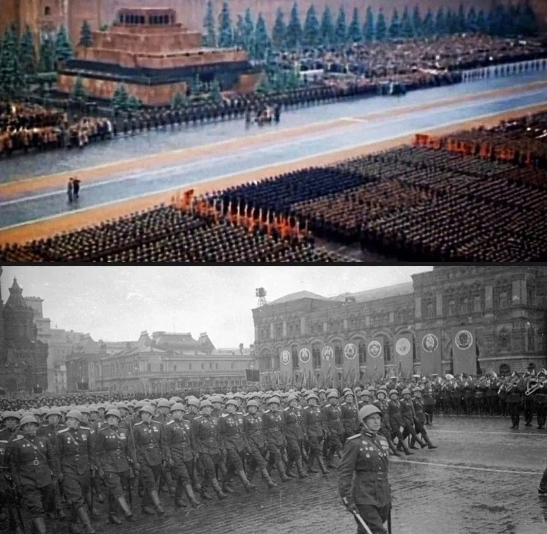 Задумайтесь...

"В главном параде в честь Дня Победы 24 июня 1945 года участвовало десять тысяч солд