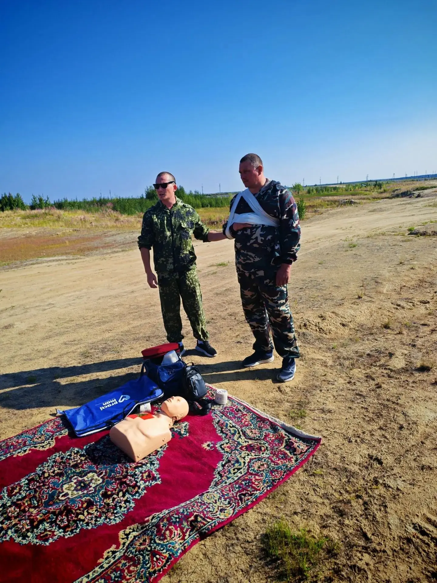 Обучение первой помощи в полевых условиях!