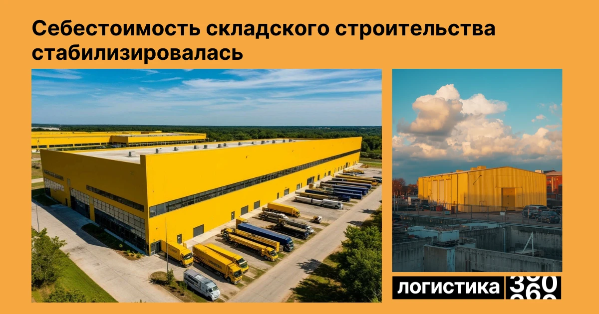 🏗 Себестоимость складского строительства стабилизировалась.