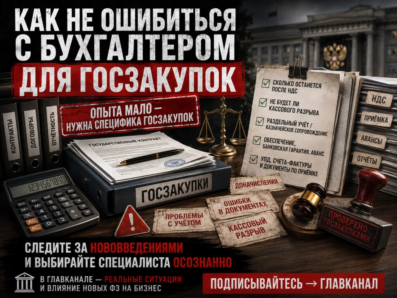 Как не ошибиться с бухгалтером для госзакупок