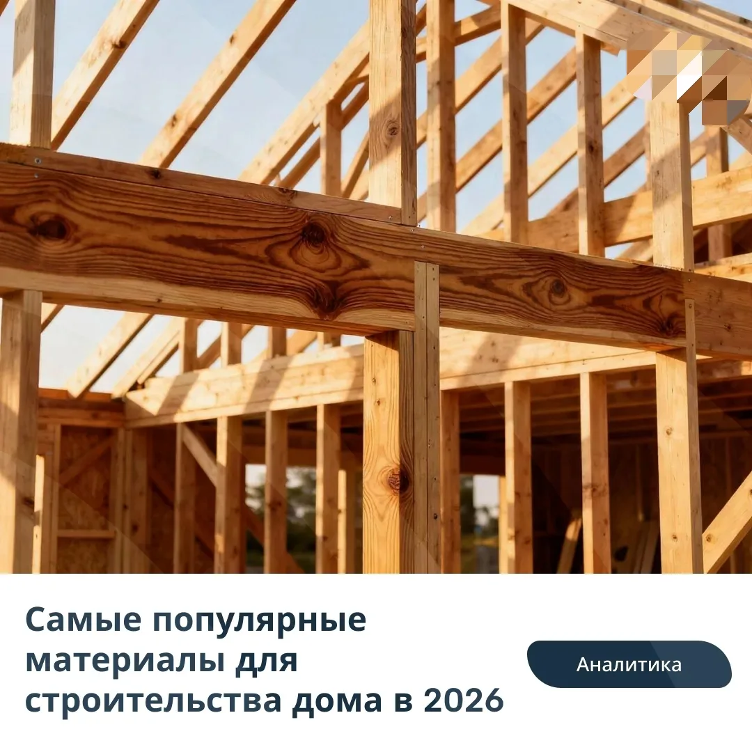 🧱Самые популярные материалы для строительства дома в 2026
