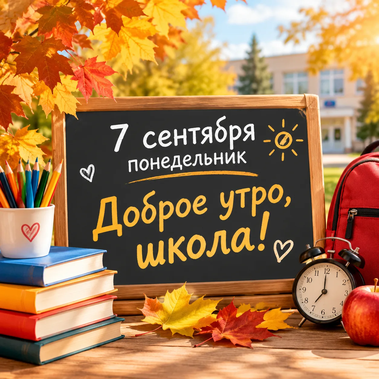🍂 Доброе утро, школа! На календаре 7 сентября, а это значит, что новая учебная неделя ...