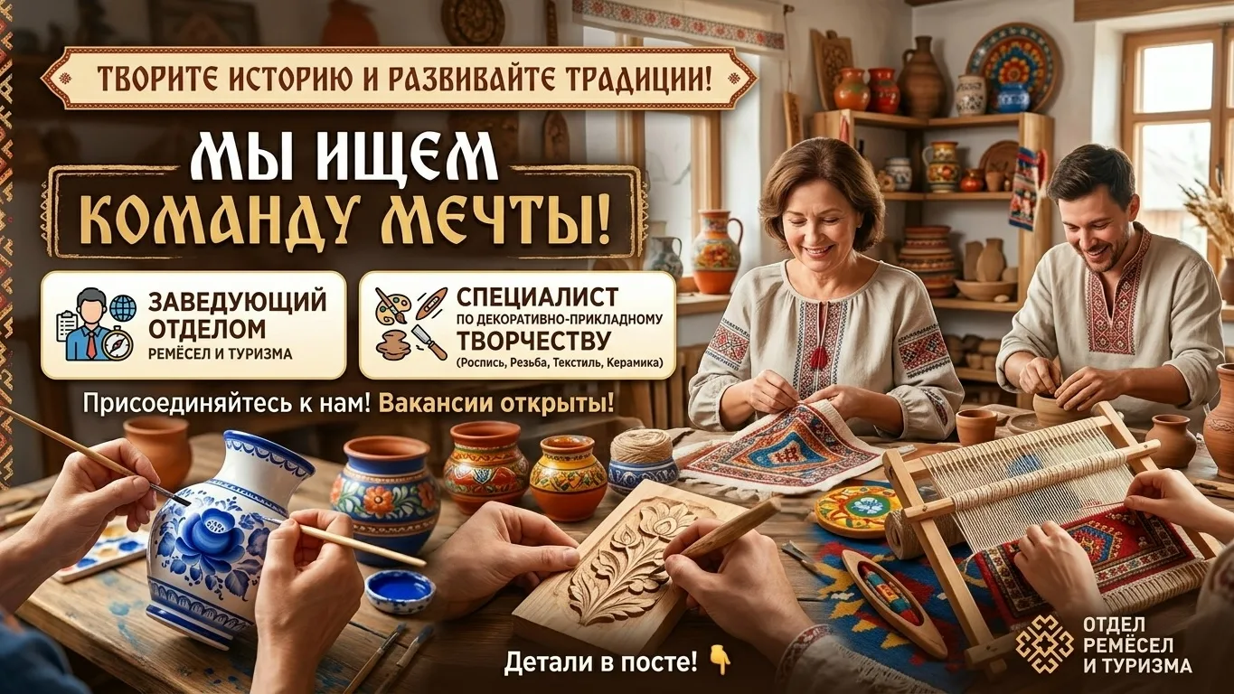 🎨 Любишь творить и сохранять традиции? Присоединяйся к команде ЦКС!