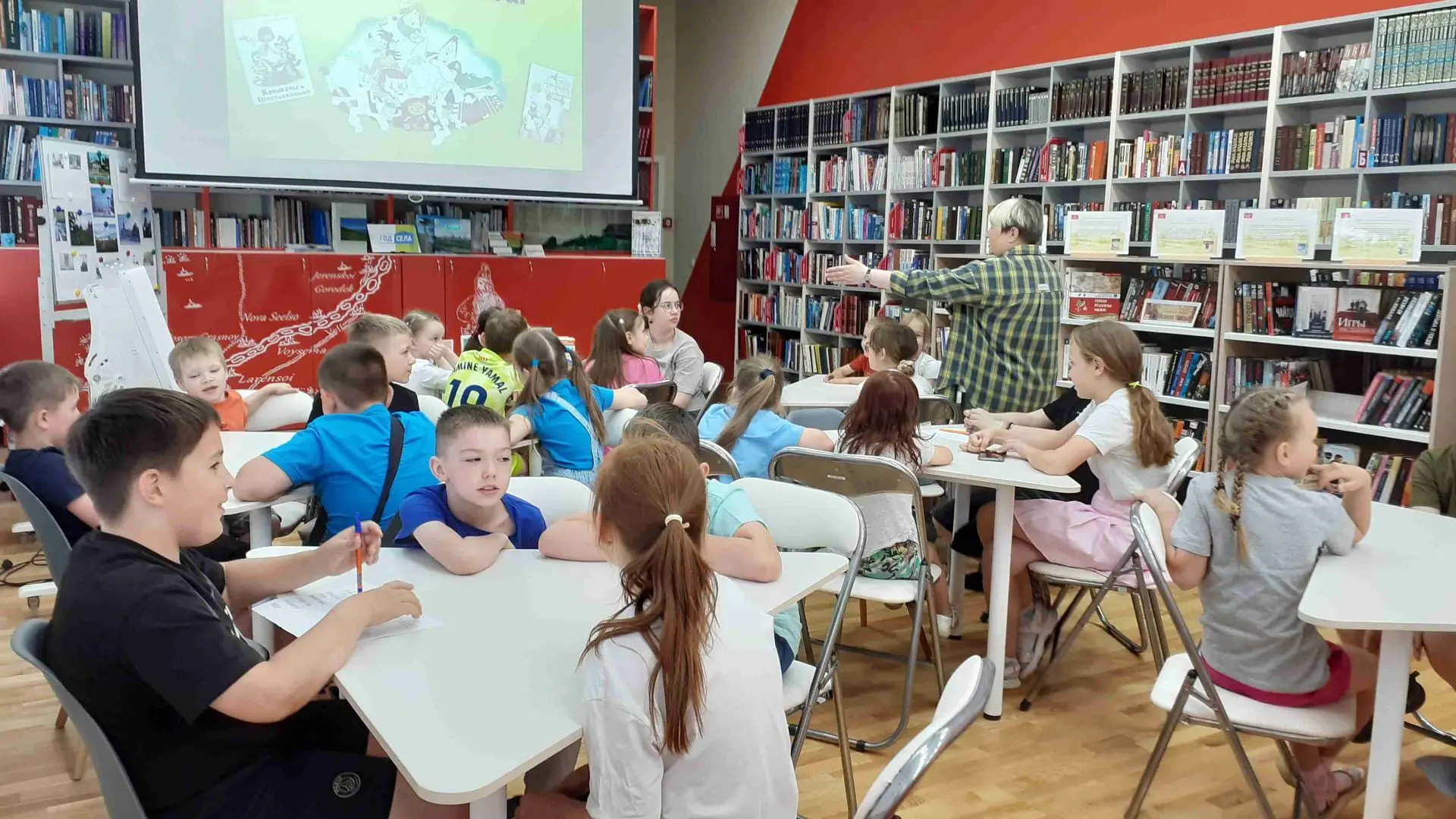 Мультпутешествие «Со страницы на экран» в Усть-Вымской библиотеке им. Н. М. Дьяконова совершили ребя