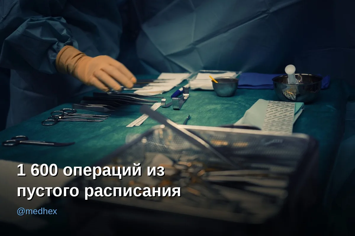 🏥 ИИ в расписании операционной: +18% загрузки и 1 600 лишних операций в год