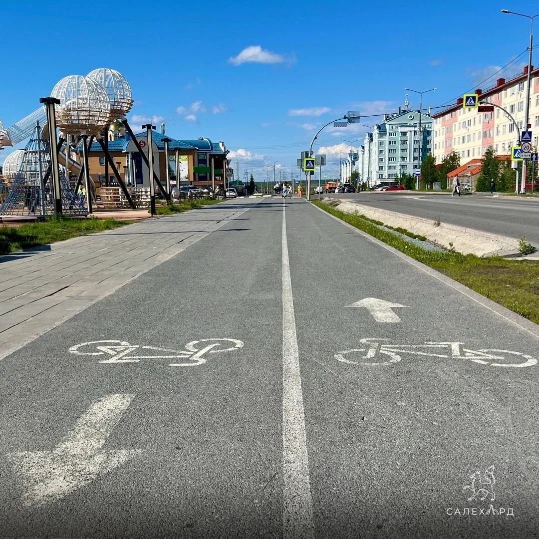 Салехард становится удобнее для велосипедистов