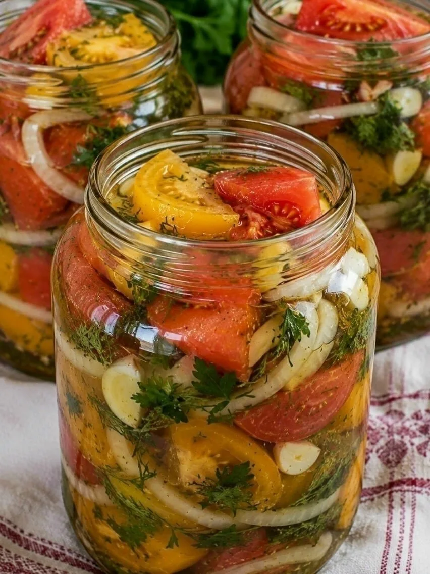 🍅 Помидоры дольками на зиму – вкусный и простой рецепт
