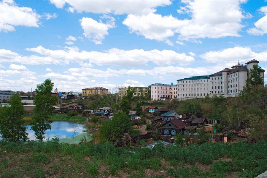 🛁 Факты о Чите  У Банного озера (так раньше называли старицу реки Читинки) в начале прошлого столети