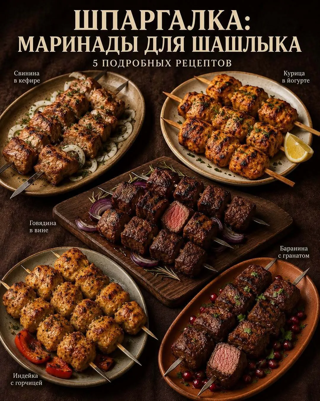 ШΠАРΓАЛΚА: ΜАРИΗАДЫ ДЛЯ ШАШЛЫΚА 🍽️