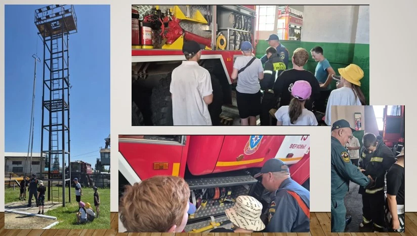 🚒 Экскурсии детей в пожарно-спасательные части (ПСЧ) — это отличный способ познакомить ребят с проф