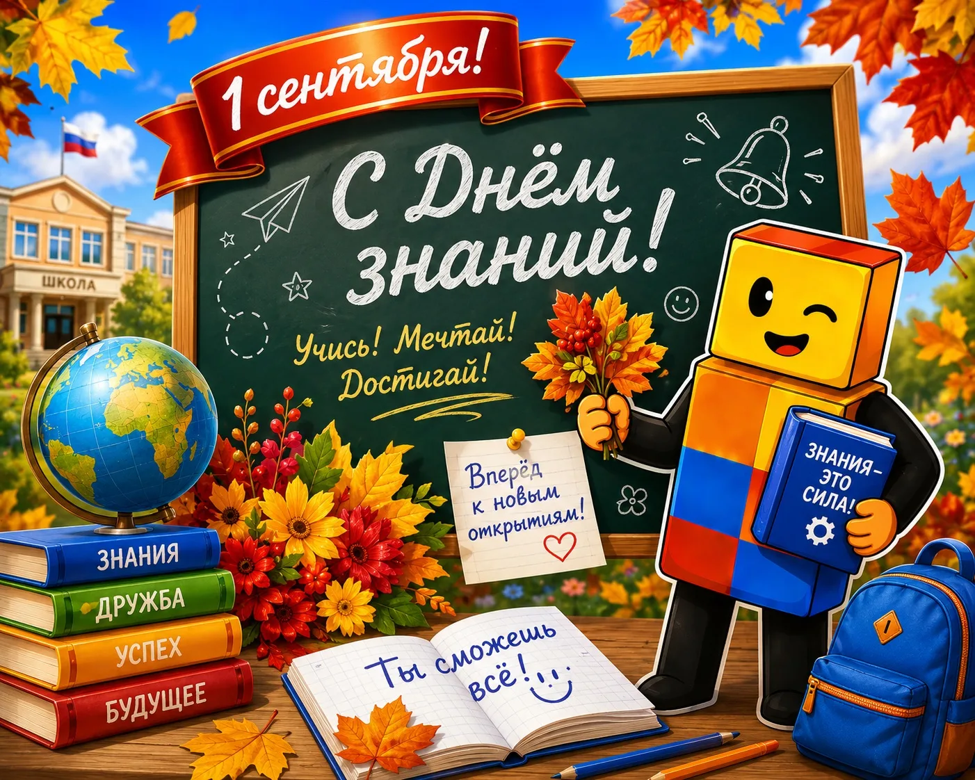 Поздравляем с Днём знаний — с 1 сентября! 🎉
