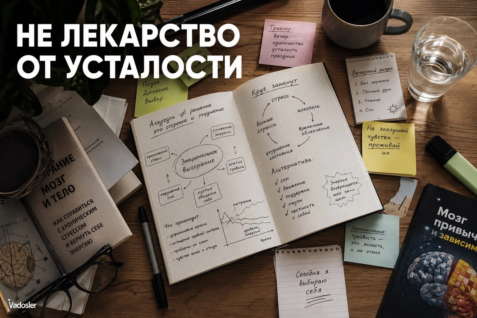 Ты уверен, что выгорел из-за работы.

Из-за начальника.

Из-за бесконечных задач.

Но есть одна дета